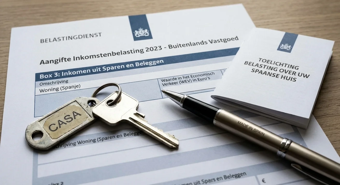 An informative infographic showing the steps for declaring Dutch taxes. It is crucial to know that you correctly apply tax rules for Dutch tax on property abroad in your annual return