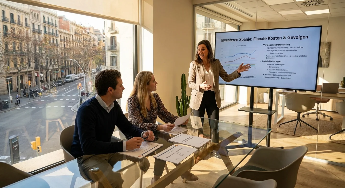 Investeren Spanje stappenplan, process visualization van Investeringen in Spanje en de administratieve verschillen tussen de Spaanse en Belgische vastgoedmarkt, professioneel & zakelijk.
